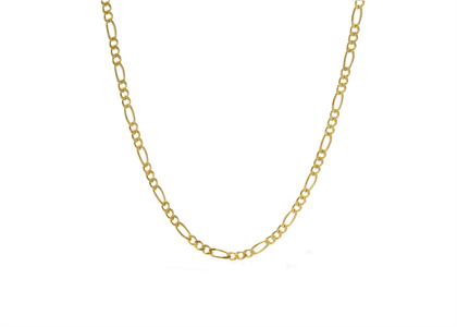 Gold Plated 8 mm Figaro Chain